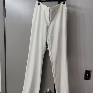 Calvin Klein Women's White Trousers